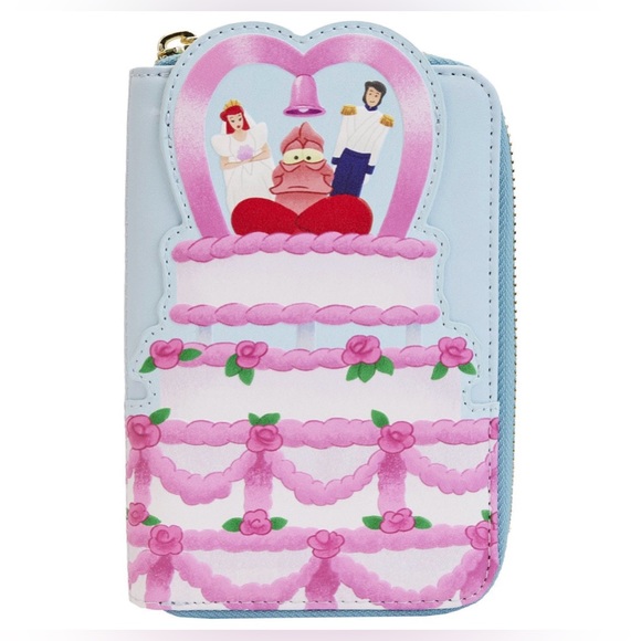 NWT Loungefly Disney’s The Little Mermaid wedding cake zip around wallet - Picture 1 of 7
